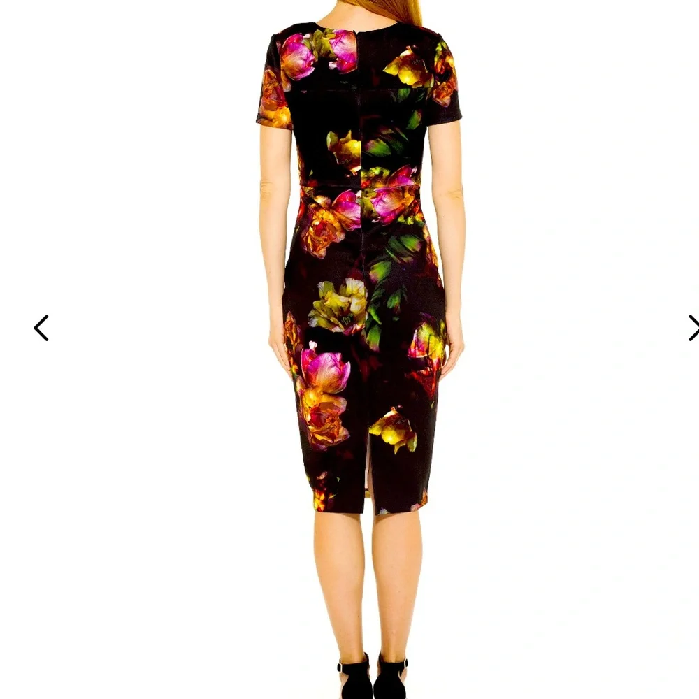 Alexia Admor Enchanted Garden Scuba Sheath Dress XS